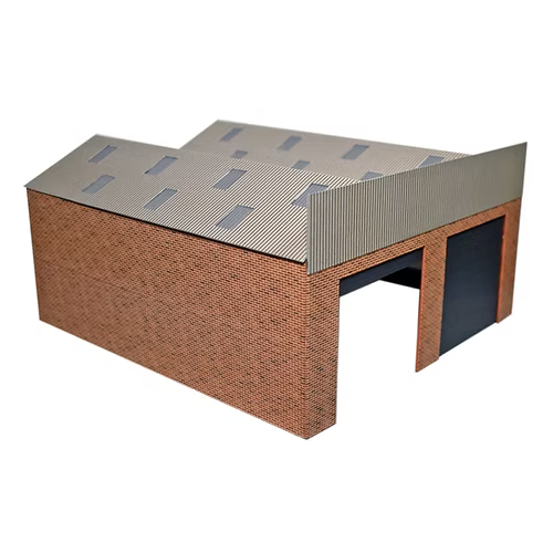 BARGAIN - Modernised Bus Depot Building Card Kit (OO Gauge)