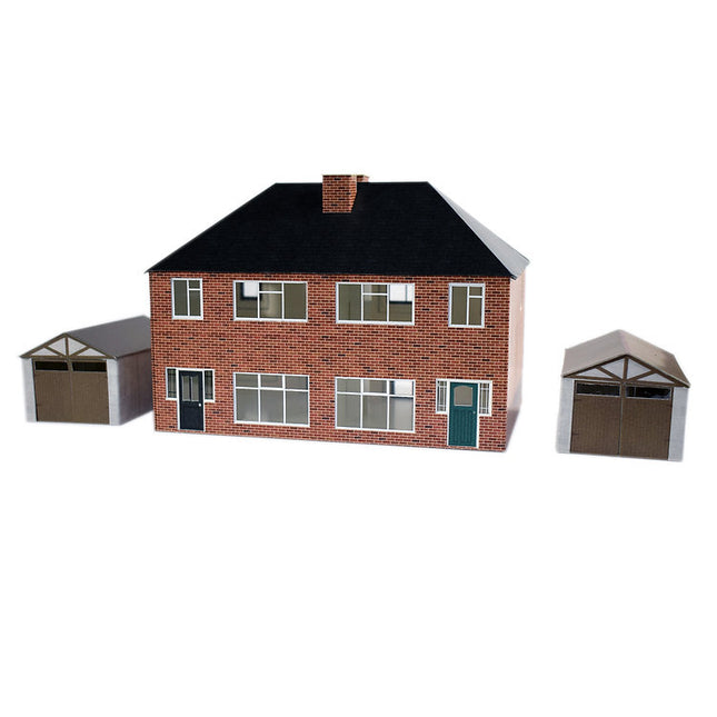 BARGAIN - 1930s Semi-Detached House Card Kit (OO Gauge)