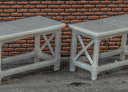 Metal-type Workshop Benches - N Gauge (Pack of 4)