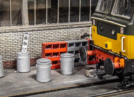 Metal Waste Bins - TT:120 Scale (Pack of 10)