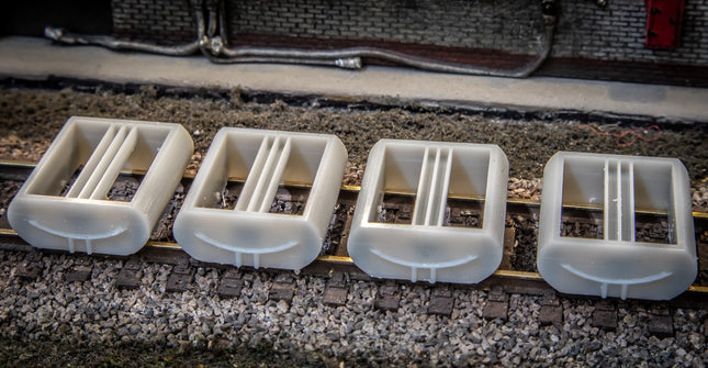 Roof Exhaust Vents for Diesel Depots - OO Gauge (Pack of 4)