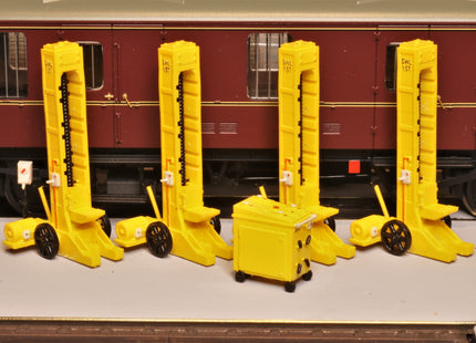 15 Ton Vehicle Lifting Jack Set for Wagons and Carriages - TT:120 Scale