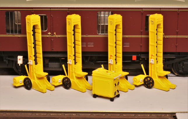 15 Ton Vehicle Lifting Jack Set for Wagons and Carriages - TT:120 Scale