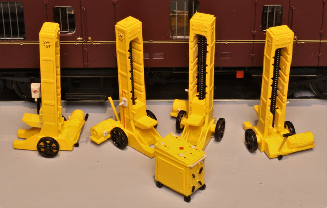 15 Ton Vehicle Lifting Jack Set for Wagons and Carriages - TT:120 Scale