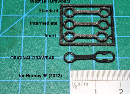 Loco / Tender Drawbars for Hornby 9F (2022 Release only) Pack of 3