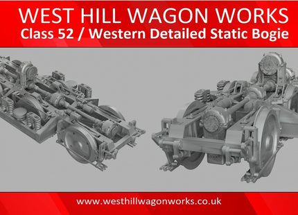 Class 52 / Western Detailed Static Bogie - O Gauge