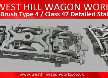 Class 47 / Brush Type 4 Detailed Static Bogie - TT:120 Scale