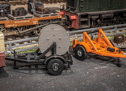 Cable Drum Trailers - OO Gauge (Pack of 2)