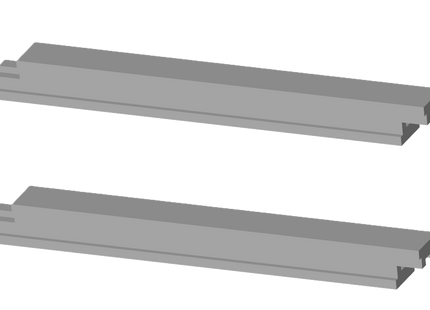 E12-22 - N-Gauge OHLE - 1500vDC 25mm Span Extensions (Pack of 2) for I-Beam Structures