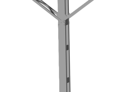 E12-4 - N-Gauge OHLE - 1500vDC - Lattice Platform Double Sided Mast