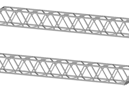 E12-7 - N-Gauge OHLE - 1500vDC 60mm Span Extensions (Pack of 2) for Lattice Structures