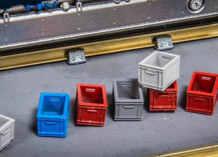Euro Stackable Storage Boxes - OO Gauge (Pack of 10)