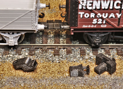 Screw Fit NEM Socket Mounts - OO Gauge (Pack of 10)