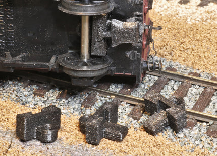 Screw Fit NEM Socket Mounts - OO Gauge (Pack of 10)
