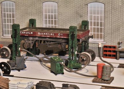 15 Ton Vehicle Lifting Jack Set for Wagons and Carriages - OO Gauge