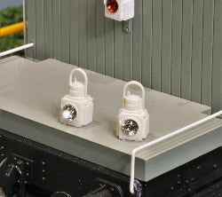 Detailed BR (Western Region) Oil Type Headlamps (kit L12) - WITH CRYSTALS - O Gauge  (Pack of 6)