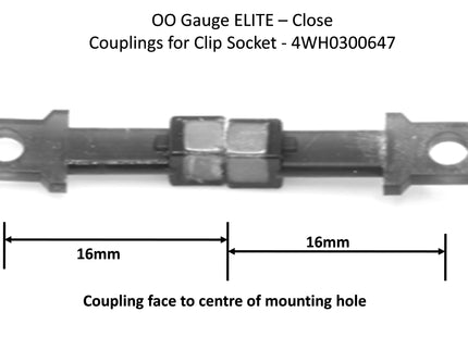 Hunt Magnetic Couplings ELITE - Close Coupling - Couplings for Clip Socket - OO Gauge