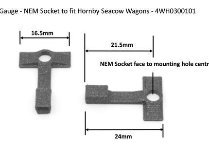 NEM Sockets To Fit Hornby Seacow Wagons (Pack Of 4)