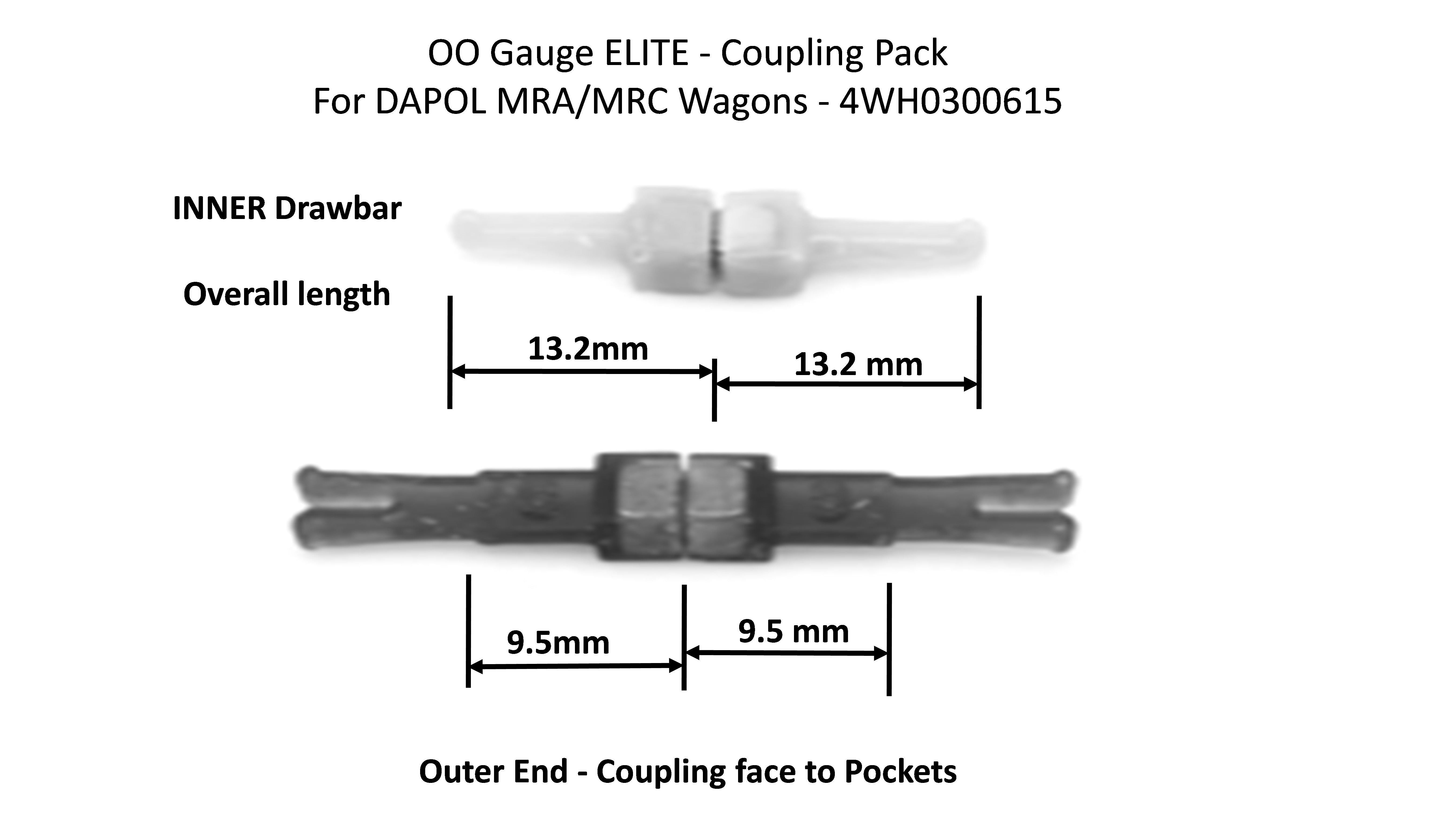 Hunt Magnetic Couplings ELITE - Coupling Pack For Hornby BR Class 370 APT - OO Gauge