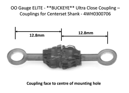 Hunt Magnetic Couplings ELITE - Ultra Close Coupling - Couplings for Centerset Shank **BUCKEYE** - OO/HO Gauge