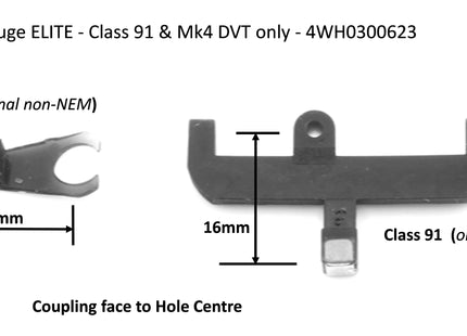 Hunt Magnetic Couplings ELITE - Class 91 & Mk4 DVT Coupling (Original Tooling Non-NEM) - OO Gauge