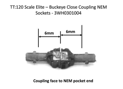 Hunt Magnetic Couplings ELITE - Buckeye Close Coupling - 10 Pairs for NEM Sockets - TT:120