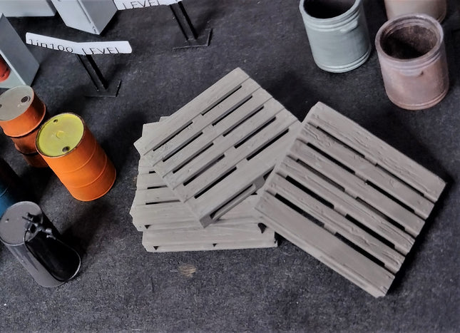 Detailed Wooden Pallets - O Gauge (Pack of 10)