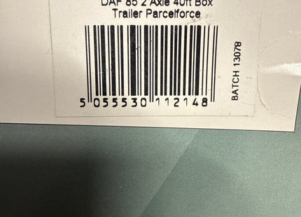 OO Gauge - Oxford Diecast DAF 85 2 Axle 40ft Box Trailer Parcelforce - 1:76 Scale