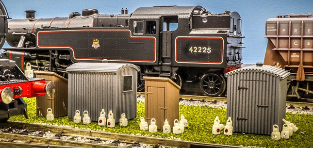 Lamp Huts - N Gauge (2 Types in a Pack of 4)
