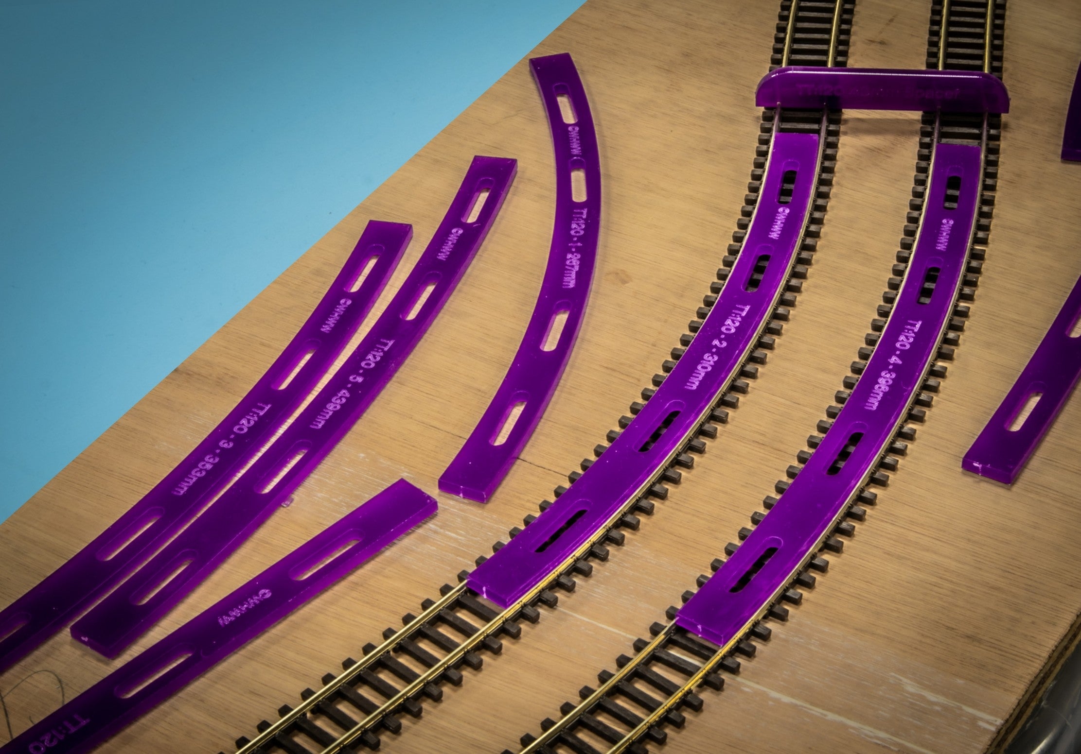 TT:120 Track Guide Templates - Large Set – West Hill Wagon Works