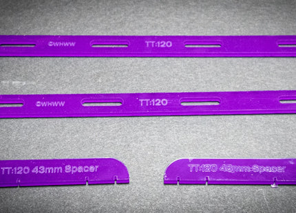 TT:120 Track Guide Templates - Straight Set