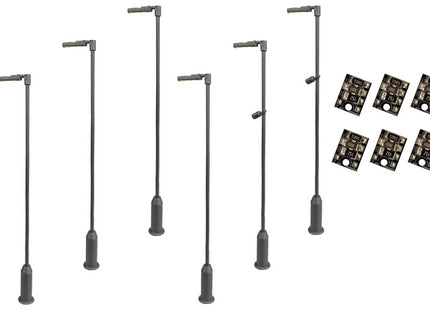 Modern Station Platform Lamps (Pack Of 6) - OO Gauge