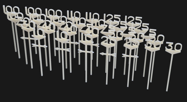 BR Speed Restriction Signs - OO Gauge (Pack of 35)