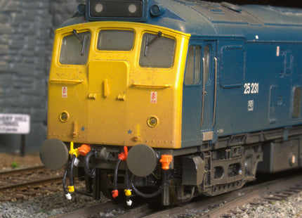 Detailed Pipes and Cables for a Class 25 Locomotive - OO Gauge (SET 2)