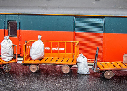 Platform Mail Trolleys - OO Gauge (Pack of 6)
