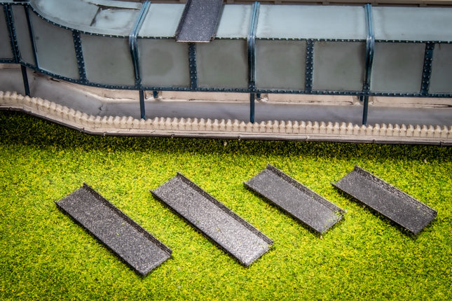 Overbridge Smoke Deflectors - OO Gauge (2 Types in a Pack of 4)