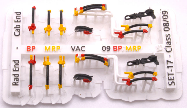 Detailed Pipes and Cables for a Class 08 or 09 Locomotive - OO Gauge (SET 17)