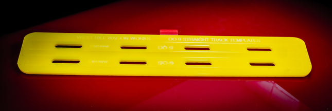 OO9 Track Guide Templates - Straight Set