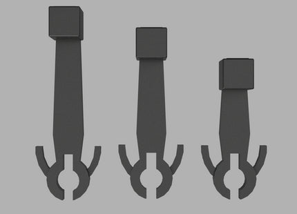 Hunt Magnetic Couplings Mixture Pack For Roco/Rivarossi - 9 Pairs - Mixture Of 3 Lengths - HO Scale