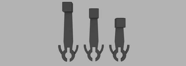 Hunt Magnetic Couplings Mixture Pack For Roco/Rivarossi - 9 Pairs - Mixture Of 3 Lengths - HO Scale