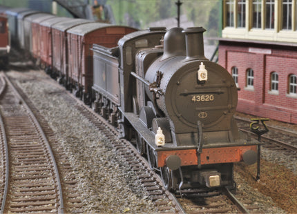 Detailed BR(Midland Region) Oil Type Headlamps (kit L9) - WITH CRYSTALS - OO Gauge  (Pack of 6)