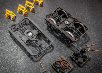 Y25 Type Wagon Bogies - Detailed Static Bogie and Bogie Parts Set - O Gauge