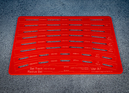 OO/HO Gauge Track Guide Templates - Standard Set (Code 75/83/100)