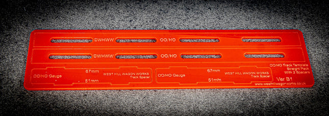 OO/HO Track Guide Templates - Straight Set (Code 75/83/100)