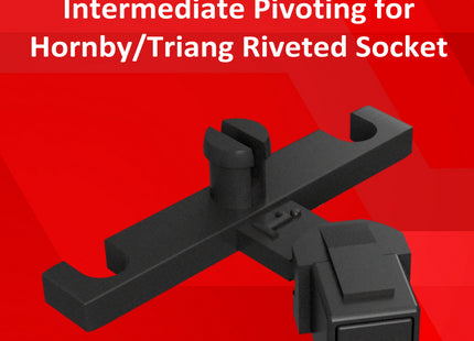 Hunt Magnetic Couplings ELITE - Pivoting Intermediate Couplings for Hornby/Triang Riveted Sockets - OO Gauge