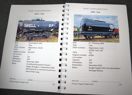 Pocket Stockbook (2023) of the Quorn Wagon and Wagon Group at the GCR