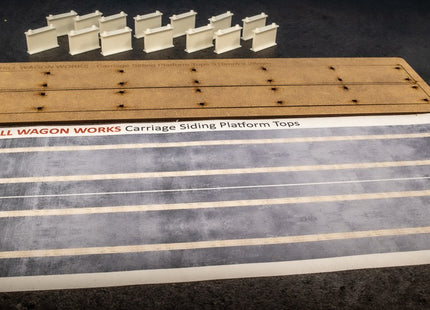 Slateford Carriage Siding Maintenance Platform Kit (62cm) - Extension Pack - OO Gauge