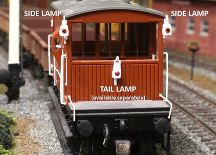 Detailed BR Brake Van Side Lamps (kit L17) - WITH CRYSTALS - OO Gauge (Pack of 6)