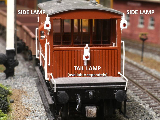 Detailed BR Brake Van Side Lamps (kit L17) - WITH CRYSTALS - OO Gauge (Pack of 6)
