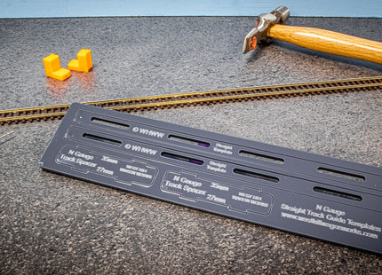 N Gauge Track Guide Templates - Straight Set (Code 55/80)